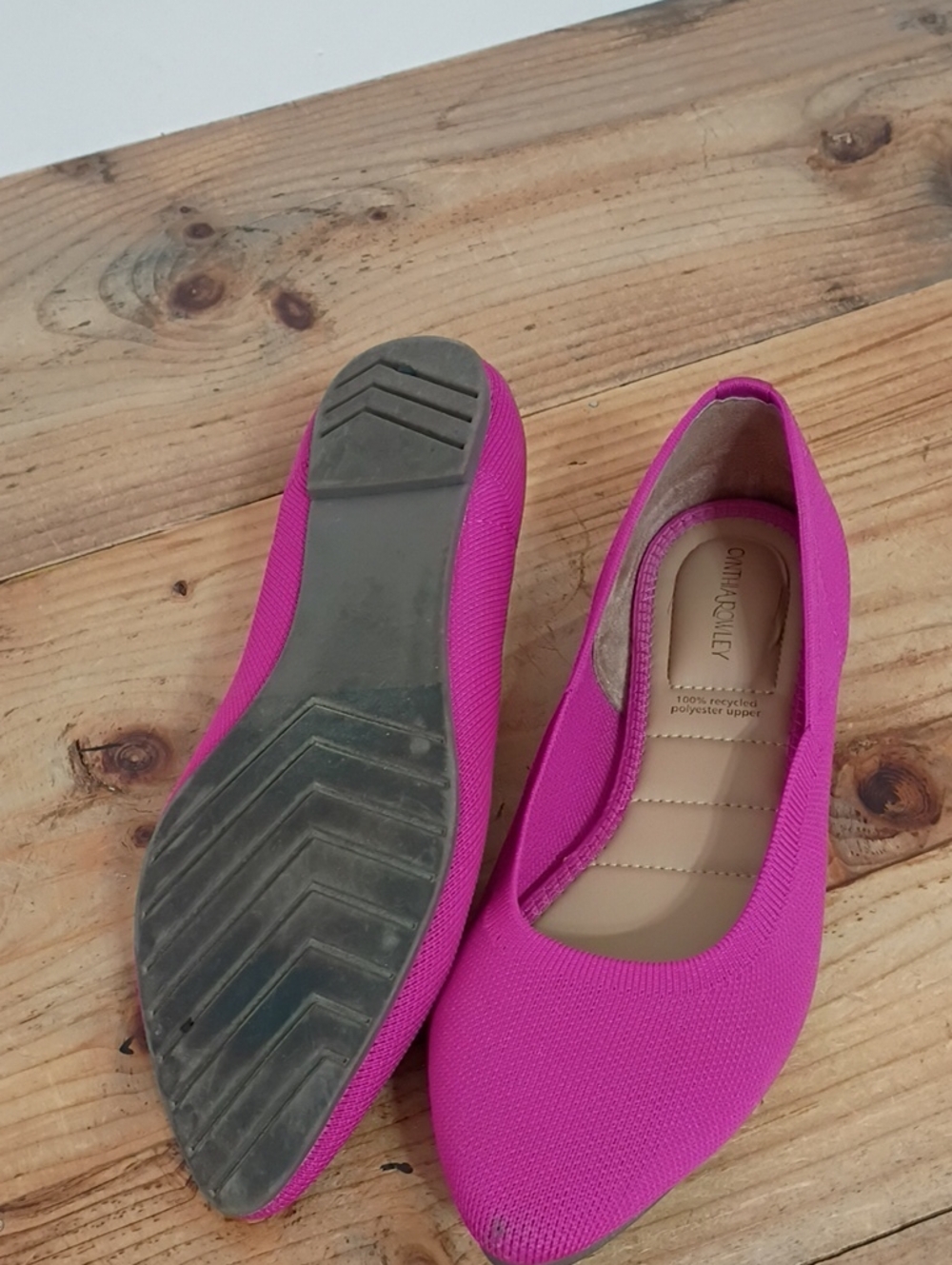 Cynthia Rowley Pink Pointed Toe Chelsea Flat Shoes Size 9M - Picture 6 of 11